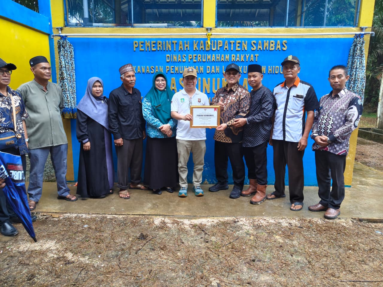 Penuhi Kebutuhan Air Bersih, Bupati Satono Resmikan Pasminumas di Desa Samustida