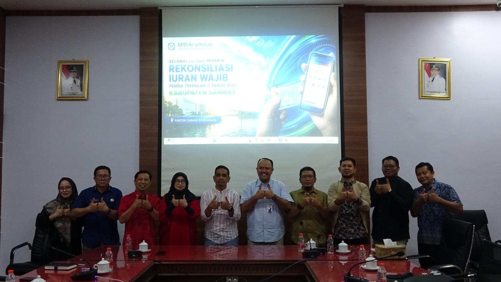 Pemkab Sambas dan BPJS Kesehatan Rekonsiliasi Kepesertaan Triwulan III 2026