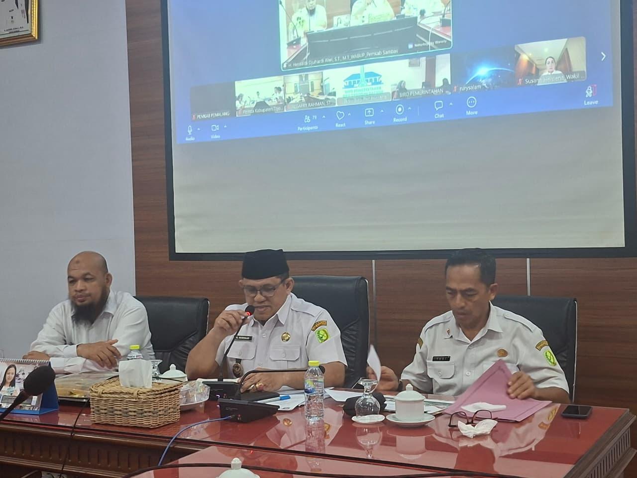 Ikuti Reboan Kemendagri, Wakil Bupati Sambas Sampaikan Lima Persoalan dan Kebutuhan Strategis Daerah