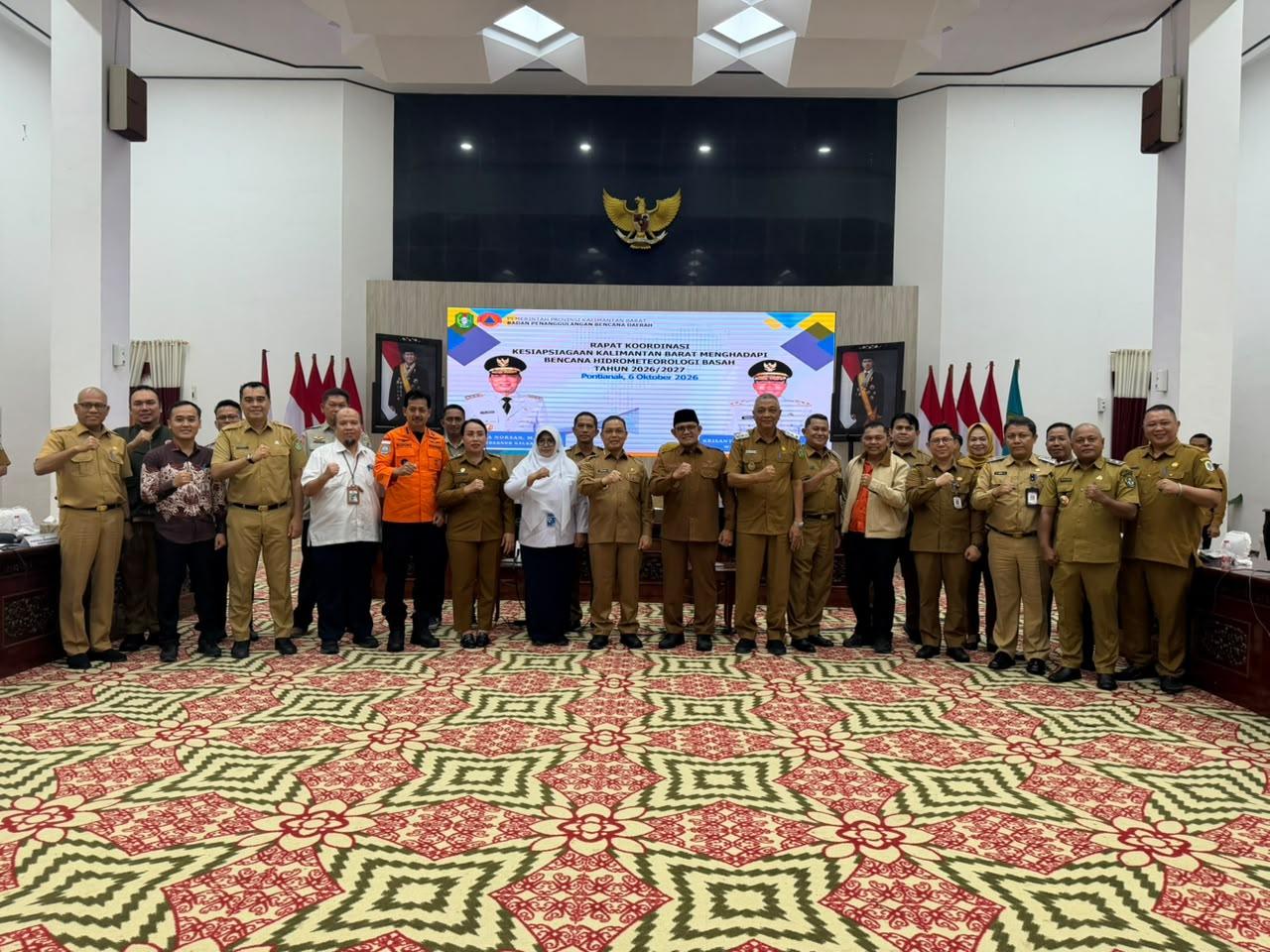 Hadapi Potensi Bencana Hidrometeorologi, Pemkab Sambas Perkuat Kesiapsiagaan dan Koordinasi Lintas Pemerintahan