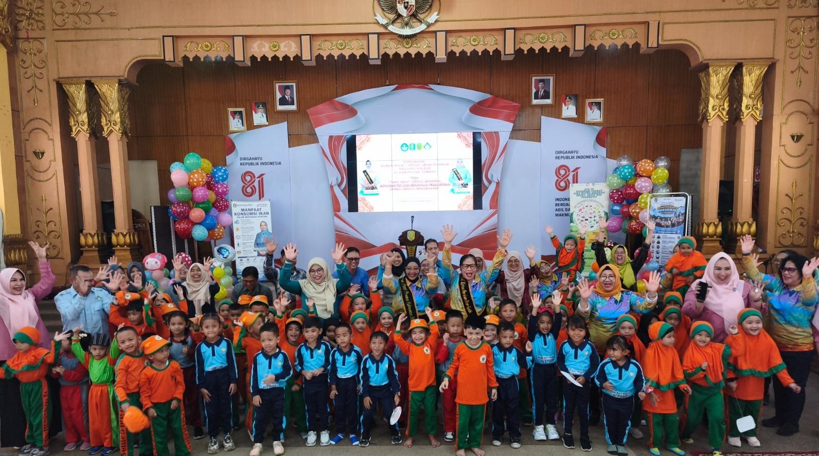 SEMAI GENERASI EMAS SAMBAS: BUNDA PAUD &amp; FORIKAN KALBAR TEKANKAN GIZI DAN AKHLAK ANAK SEJAK DINI