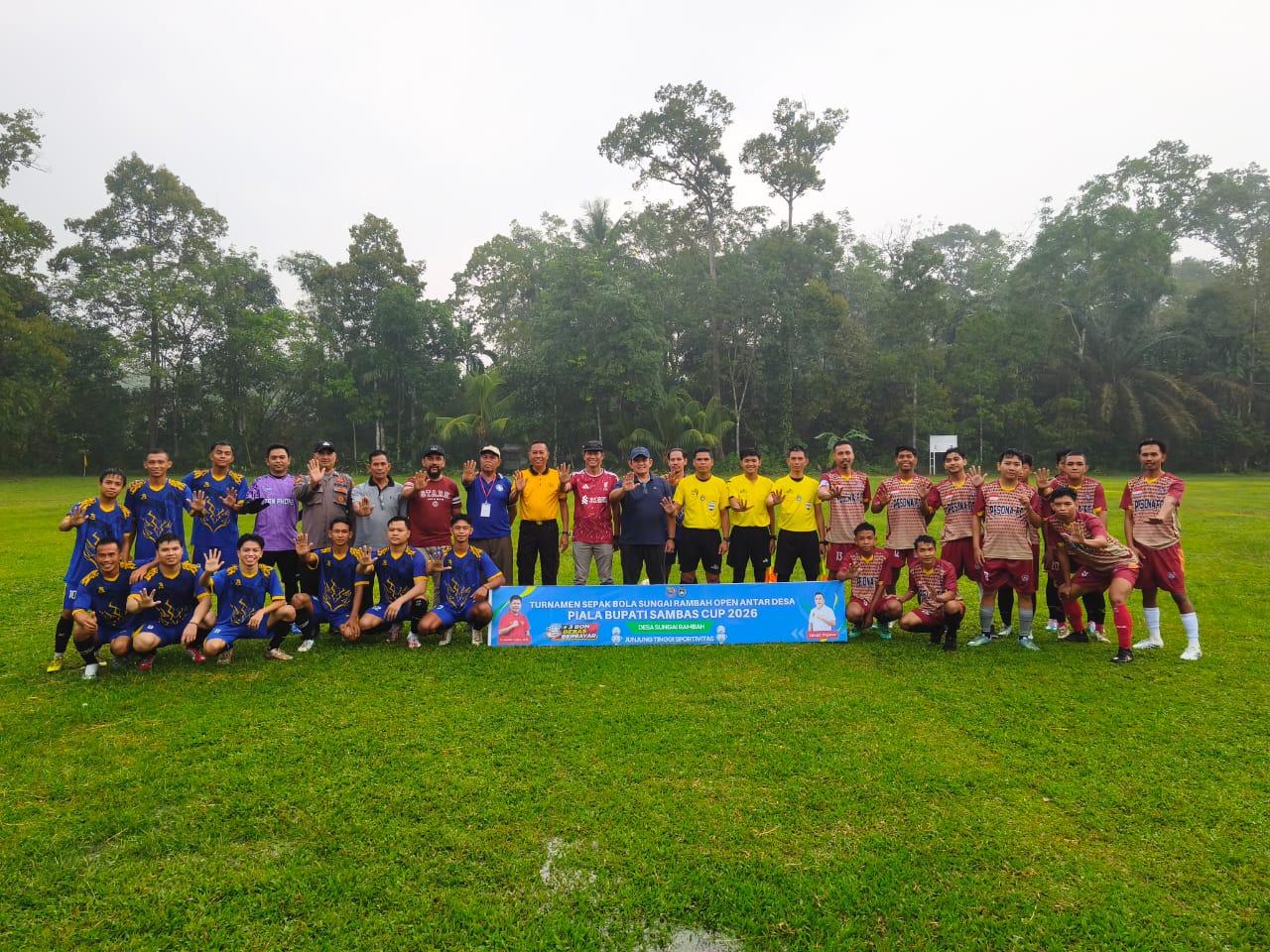 Sungai Rambah Open Piala Bupati Sambas 2026 Perkuat Silaturahmi dan Pembinaan Atlet Sepak Bola Sambas