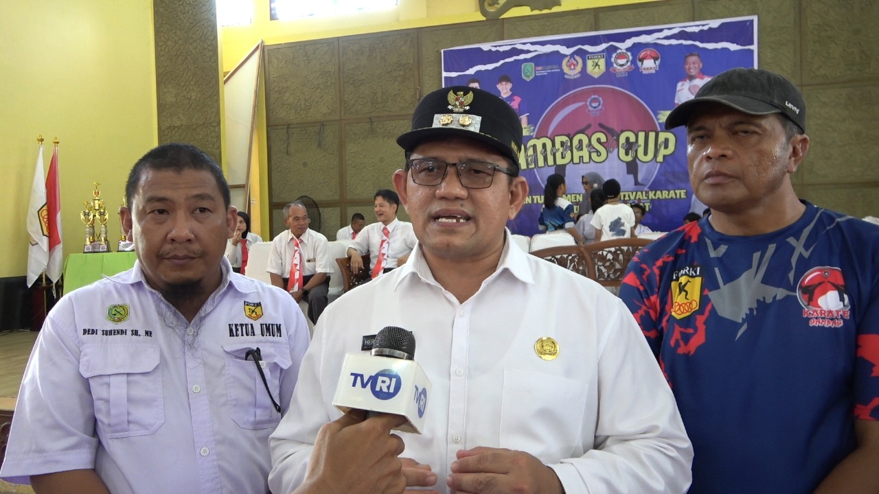 SAMBAS CUP I OPEN TURNAMEN KARATE 2025 RESMI DIBUKA, HEROALDI: KARATE JADI AJANG SILATURAHMI DAN PENCETAK ATLET UNGGUL DI SAMBAS