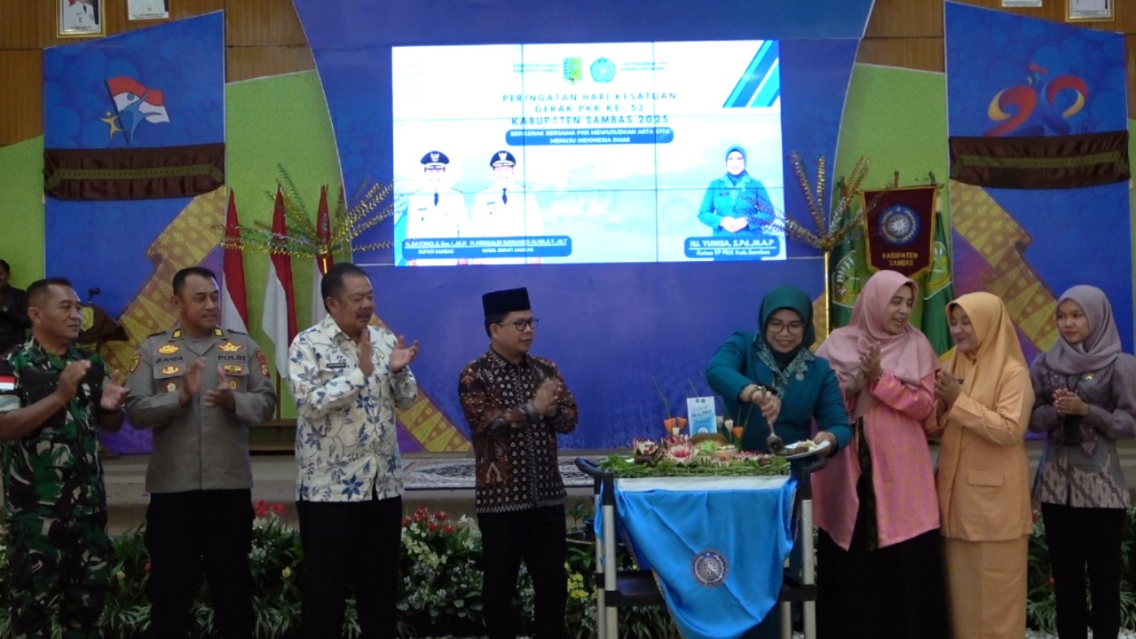 Puncak HKG PKK ke-53 di Kabupaten Sambas Bupati Satono : Terus Berkarya, Terus Membangun Sinergi