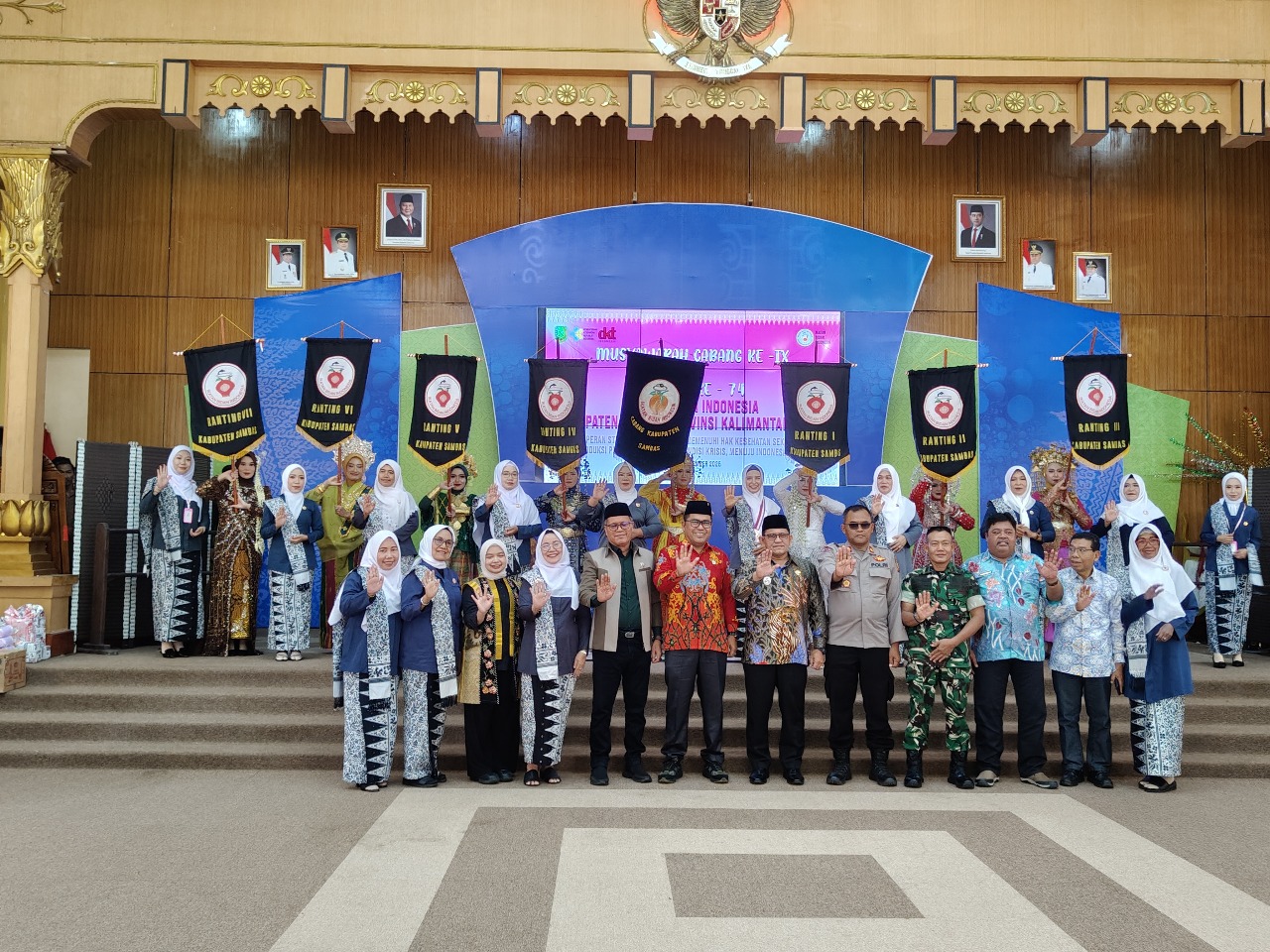 WABUP HEROALDI BUKA MUSCAB KE IX DAN HUT IBI KE 74 KABUPATEN SAMBAS