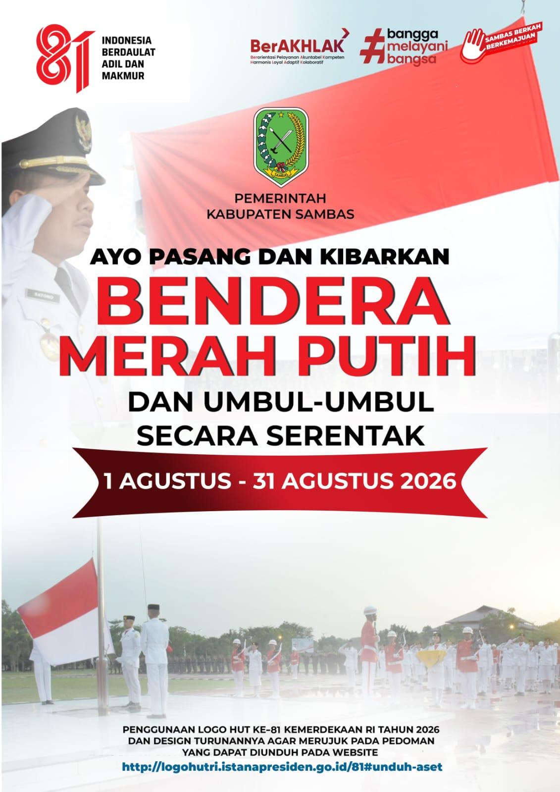 Pemasangan Bendera Merah Putih